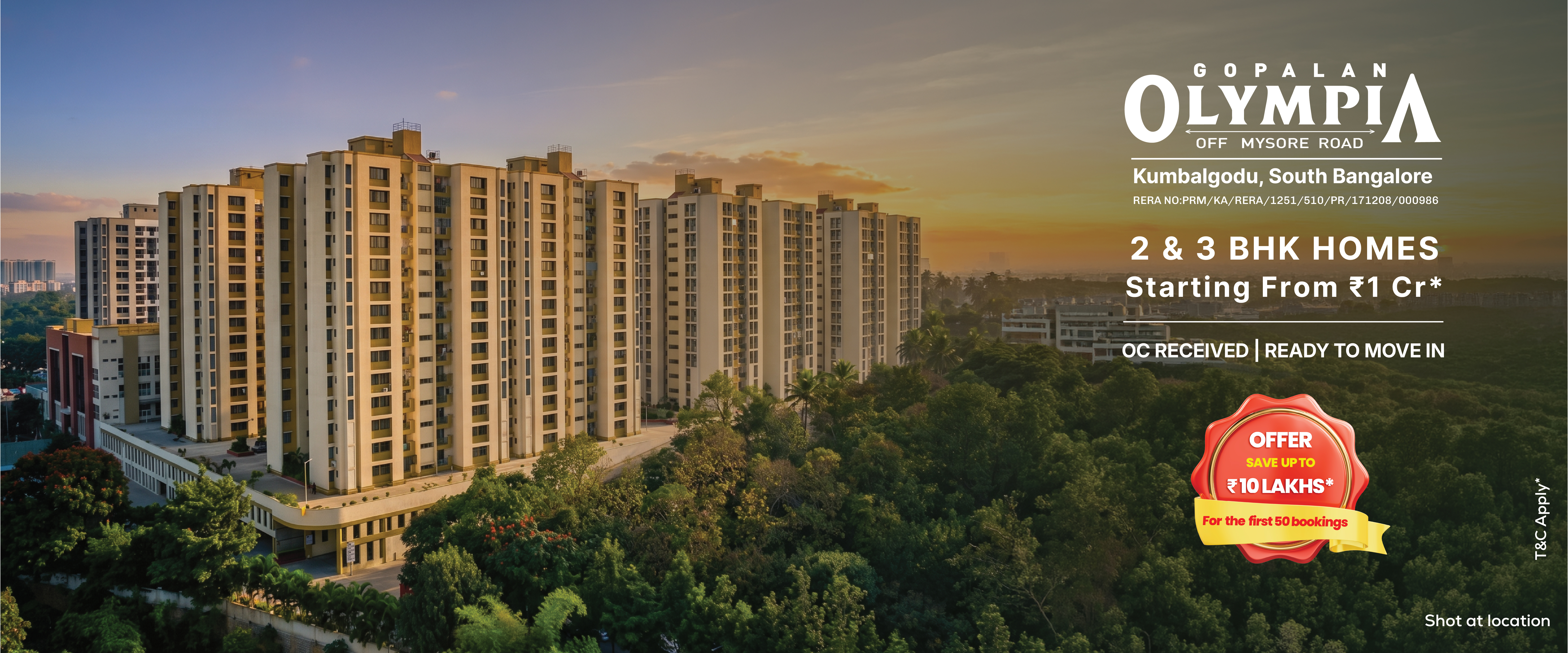 gopalan olympia 2 & 3 bhk flats bangalore